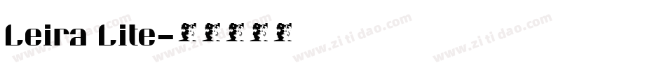 Leira Lite字体转换